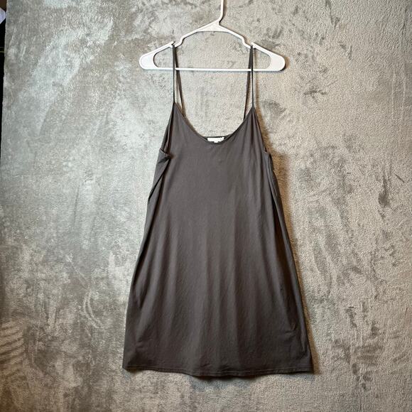 Skin Sexy Slip Dress Graphite‎ Gray Size 4 XL 100% Pima Cotton New - Picture 1 of 6